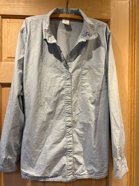OFFLINE by aerie Light Blue Button-Up Shirt XXL